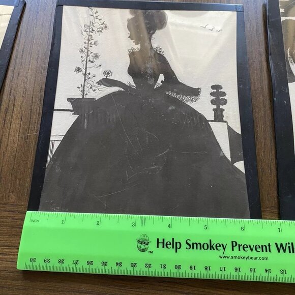 10 Black White Art Deco Pen Ink Drawings 7 signed "NOVA" Vintage Ladies GUC - Picture 14 of 16